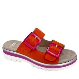 NEW ARA women's marbella slide in poppy